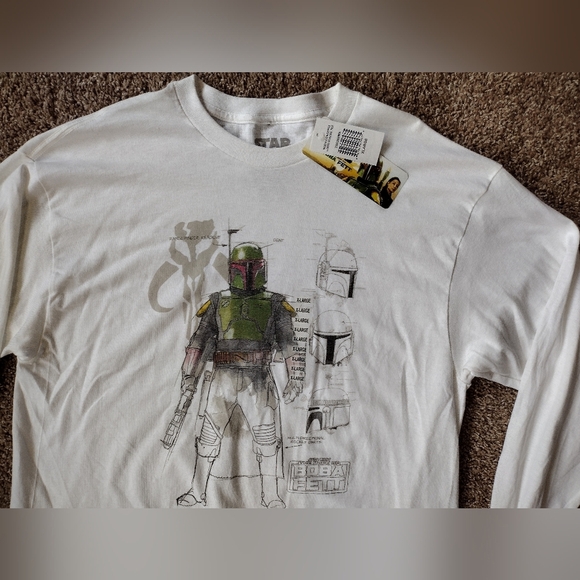 Star Wars Other - Star Wars Boba Fett Graphic Long Sleeve Shirt NWT